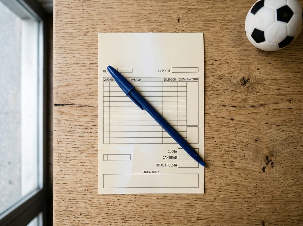 Boleto de La Quiniela preparado en nuestra administración de Vigo
